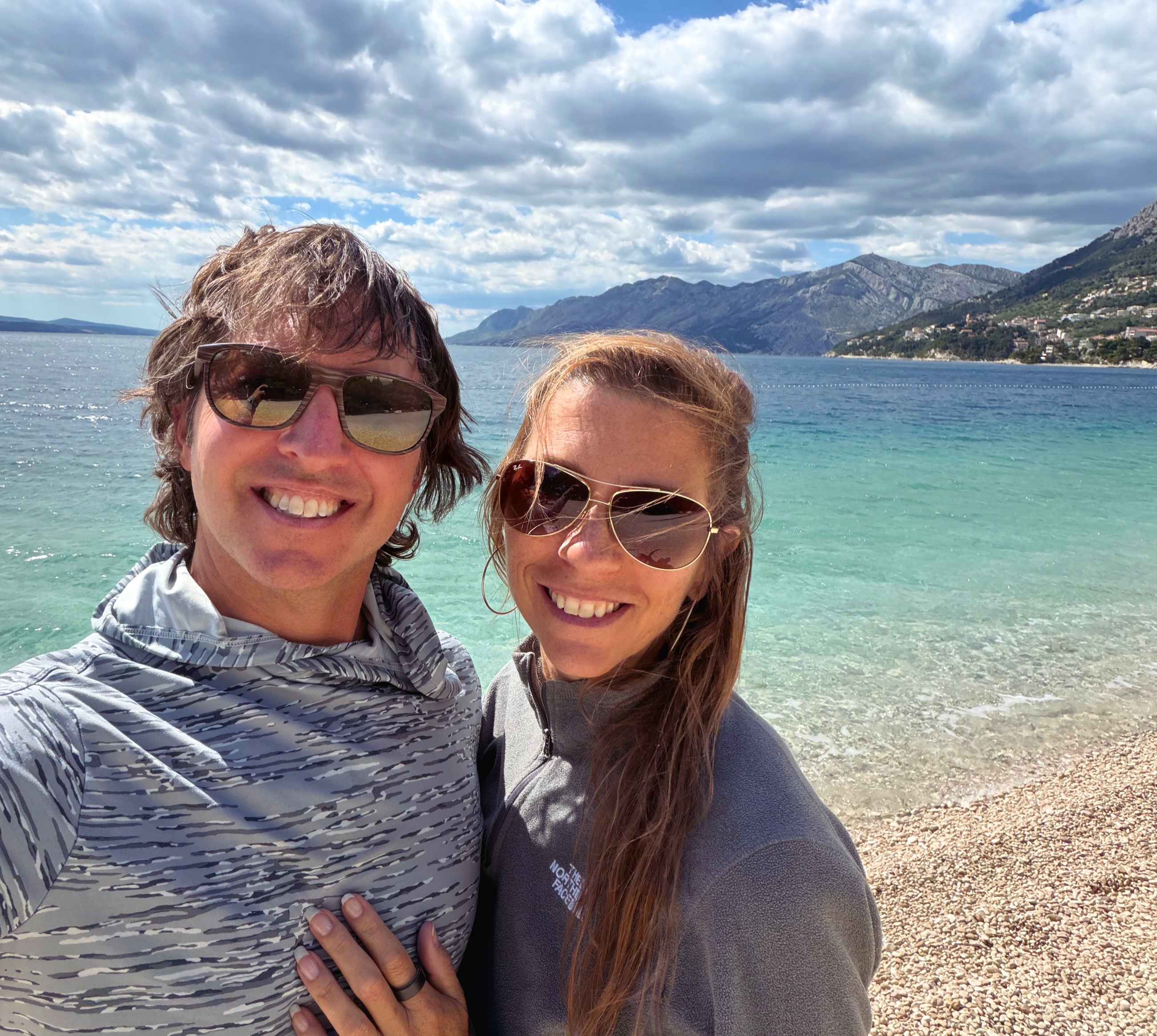 Sam and Stephanie together on the Makarska Riviera
