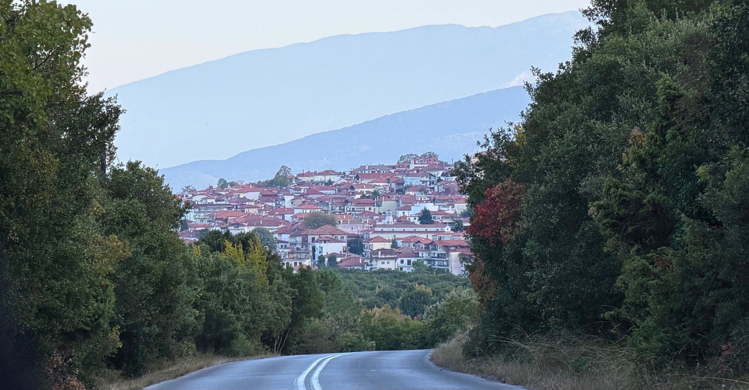 Litochoro at the eastern foot of Mount Olympus